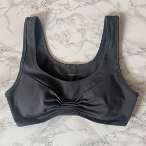 Girlfriend Collective Kiki Pleated Bra XS gray moon